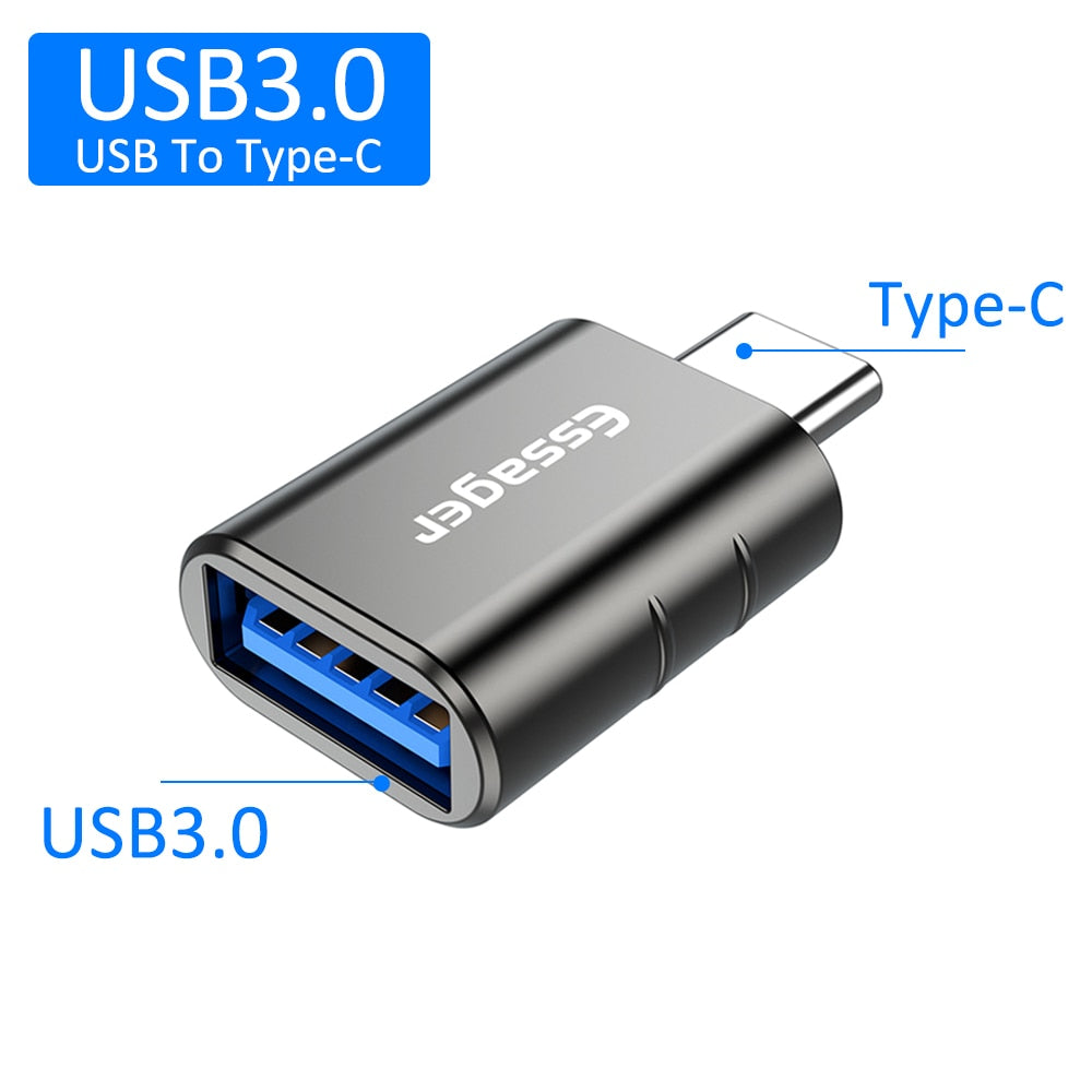 Adaptador OTG USB 3.0 Macho a USB Tipo C Hembra Essager ESSAGER